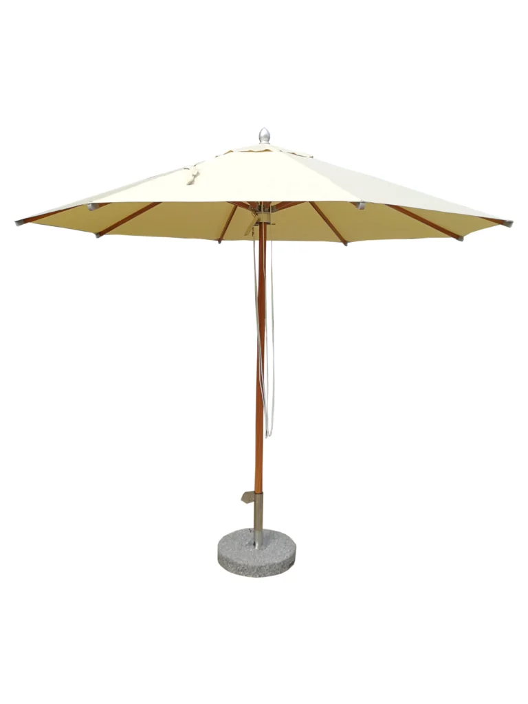 Outdoor Aluminium wood look pool umbrella