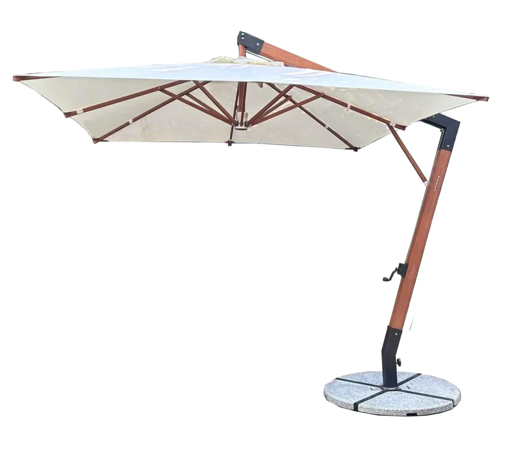Wooden Cantilever Patio Umbrellas