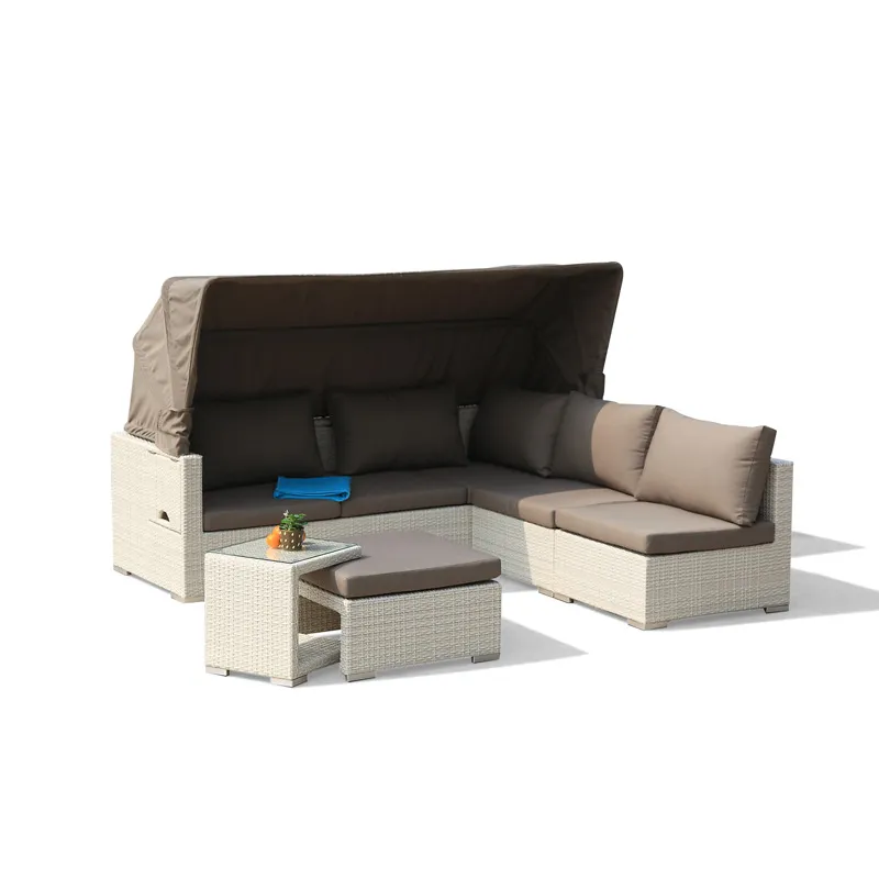 outdoor wicker sectional